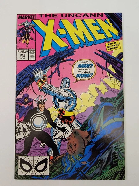 Uncanny XMen 258 VF- First Jim Lee X-Men Art, Long-shot Leaves, Chris Claremont