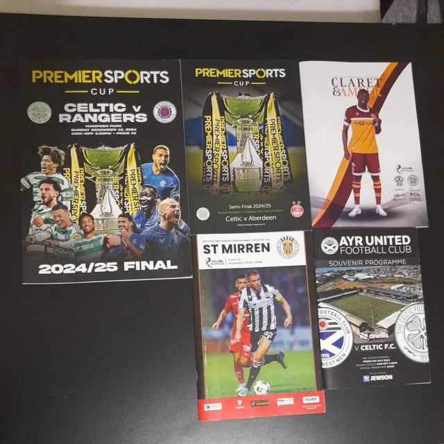 Lot De 12 Programmes Celtic FC Saison 2002/3 - Billets Coupe UEFA Inclus