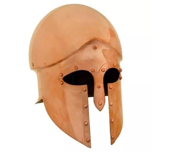 Casque Grec Corinthien Antique - Réplique Armure Spartiate En Acier Pour Déco Et Collection
