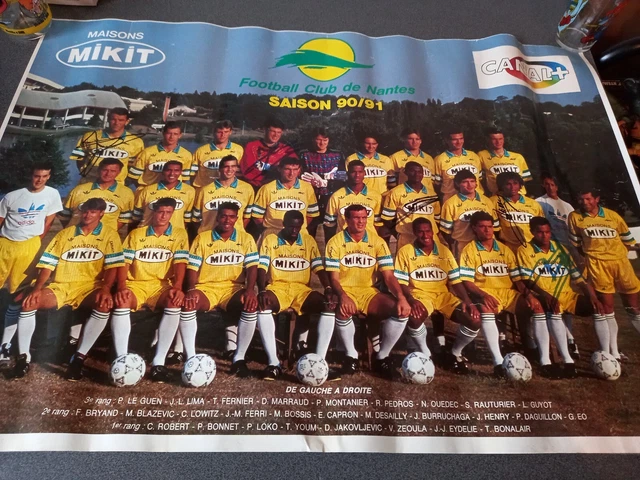 Affiche - FOOTBALL - Matchs Du FC Nantes Des 4 Octobre 1986 Contre Toulouse Et Du 5 Avril 1988 Contre Au