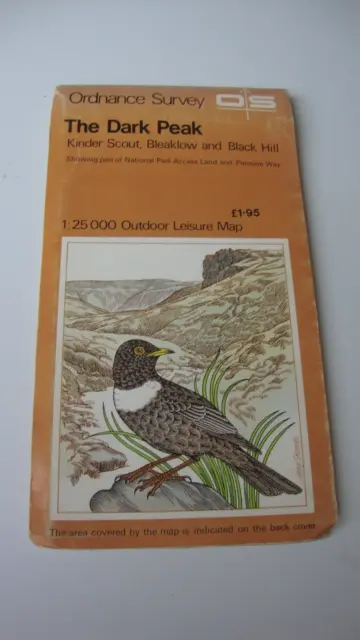 Ordnance Survey The Dark Peak , Kinder Scout Bleaklow & Black Hill - 1:25 000