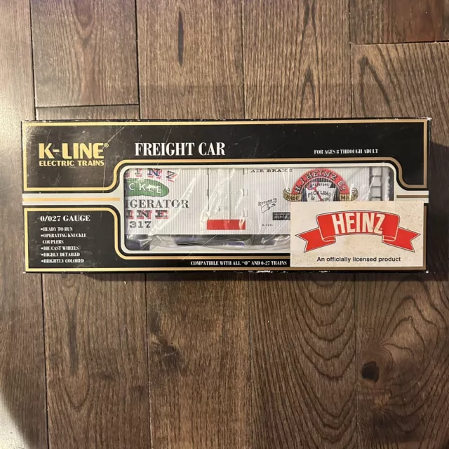 K-Line Heinz Pickle Reefer Freight Car K642-5201 O Gauge Train Toy New