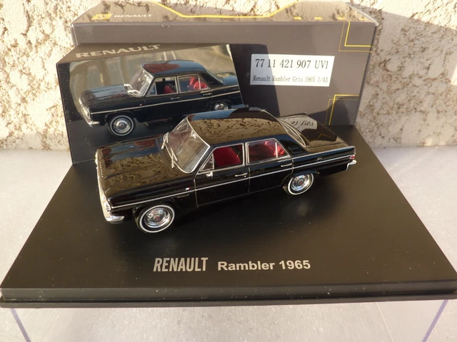 Miniature 1/43 - Renault Rambler 1965 Par Universal Hobbies - Gris Foncé, Boîte D'origine