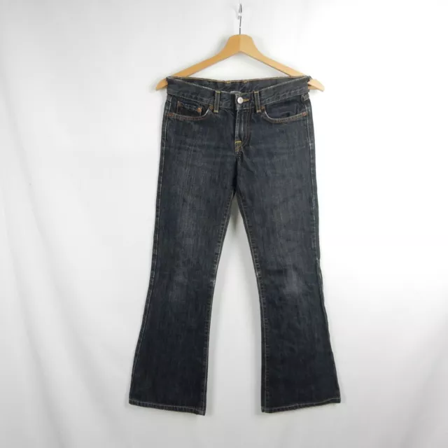 Lucky Brand Dungarees vintage USA W24 bootcut Dark Blue Jeans bleu foncé coton