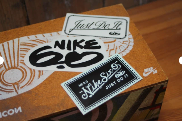 RARE FULL SET NIKE X Skate SB 6.0 Six-0 Just Do It Supreme Sticker
