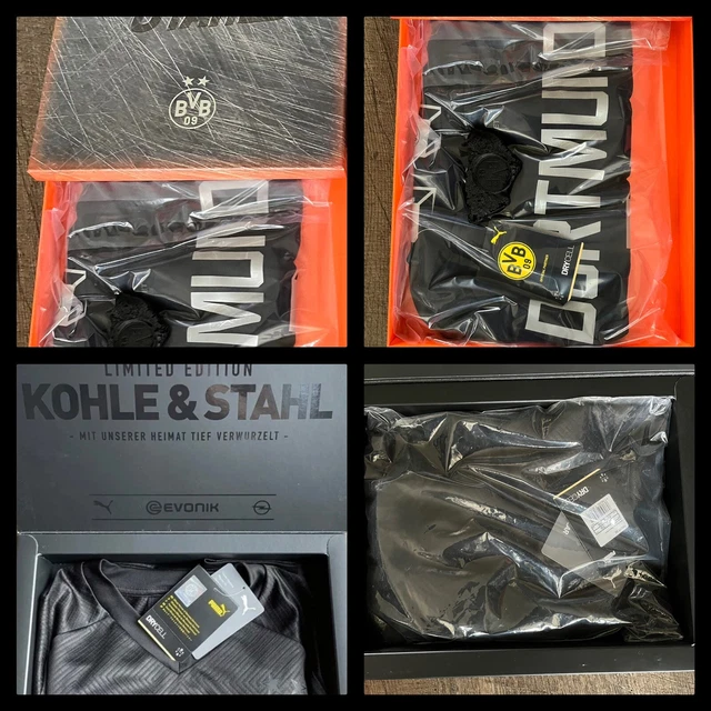 BVB Borussia Dortmund Trikot Sondertrikot Kohle und Stahl 2019 und 2023 neu