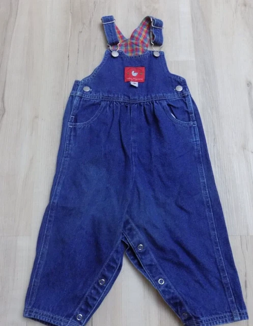 Vintage Baby B'Gosh 24 M Months Vestbak OshKosh Denim Overalls FUNNY FRIENDS