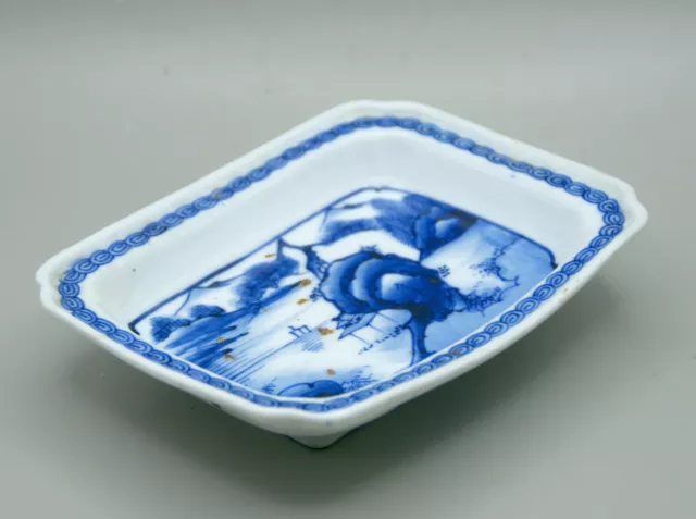 ARITA Porcelain C18th EDO Blue & White JAPANESE Shishi DISH 3