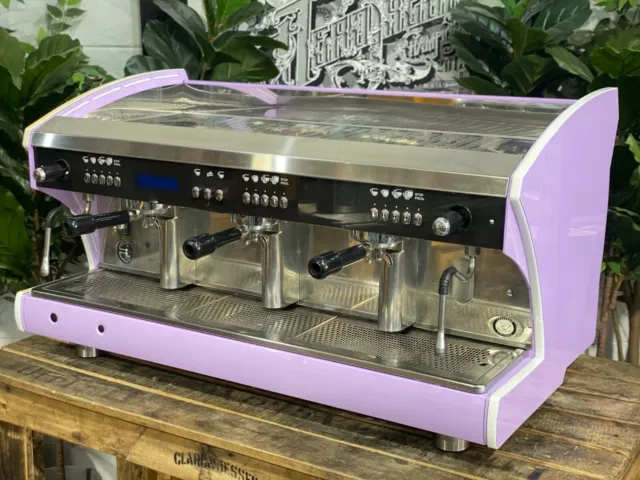 Wega Polaris Tron 3 Group Espresso Coffee Machine Lilac Commercial Wholesale Bar