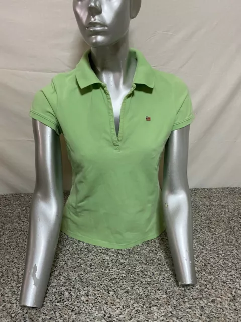 Polo Ralph Lauren Sweatshirt T-Shirt Donna Woman Shirt Verde Green Pw-252