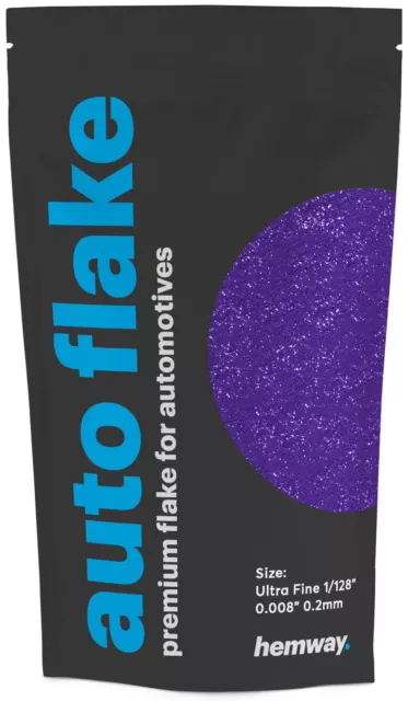 Hemway Purple Metal Flake Auto Car Bike Glitter Paint 0.008" 200 micron 50g