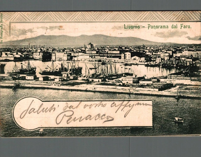 Livorno panorama dal Faro F. piccolo  spedita