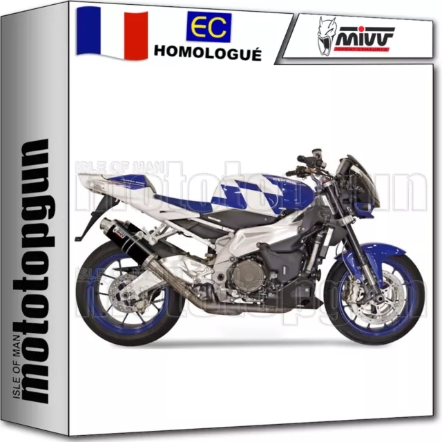 Mivv 2 Pot Echappement Hom Nocat Gp Noir Aprilia Tuono Fighter 1000 2006 06