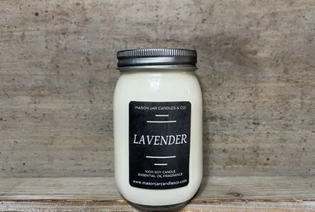 Lavender Candle | Essential Oil Candle | Soy Wax Candle | Free Shipping