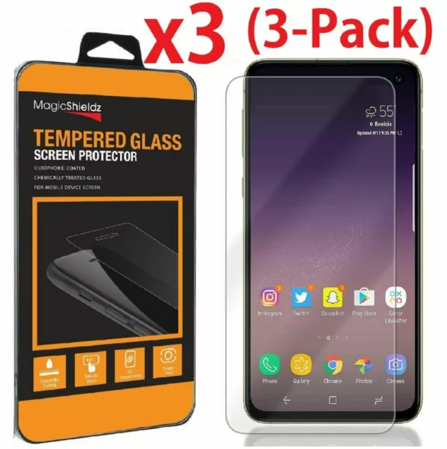 3 Pack Premium Real Tempered Glass Screen Protector for Samsung Galaxy S10e