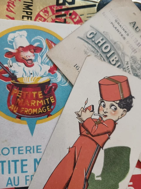 Joli Lot Vieux Papiers Publicitaires Anciens ! 1900