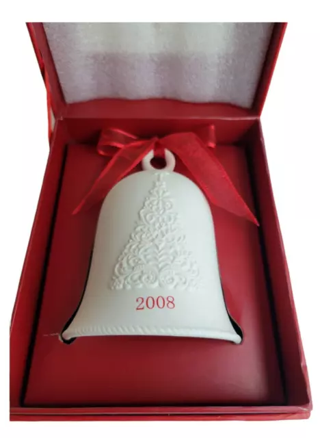 2008 Holiday Bell Hallmark Porcelain  Christmas With Original Box