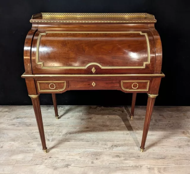 Bureau Cylindre Style Louis XVI