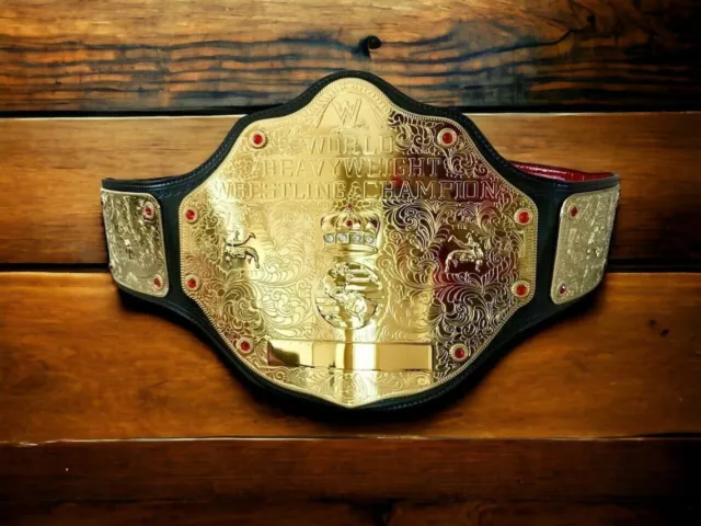 Big Gold Championship Replica Belt World Heavyweight Adult WCW 2mm Brass Plates