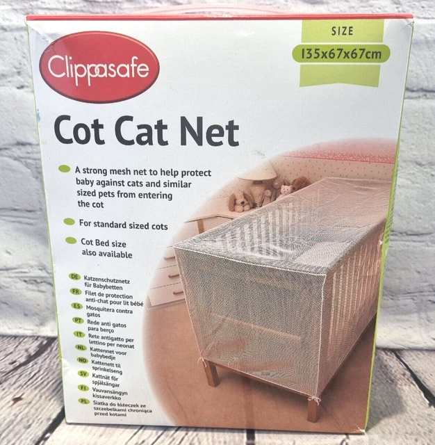 Red Clippasafe para bebé cuna gato tamaño estándar - caja abierta sin usar