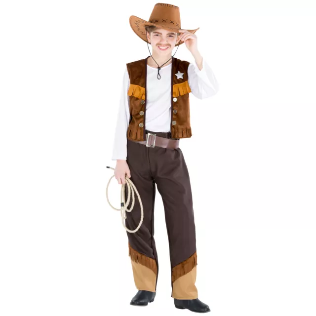 Jungenkostüm Cowboy Sheriff Western Wilder Westen Fasching Karneval Indianer