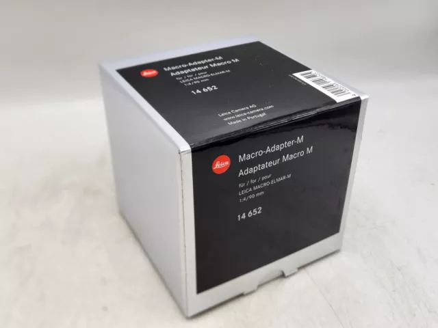 Original Leitz Leica Empty Box for Macro Adapter M (90mm/F4 Lens) 14652