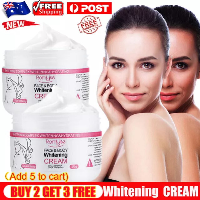 3 Days Dark Skin Permanent Bleaching Cream Whitening Brightening Lightening 50ml