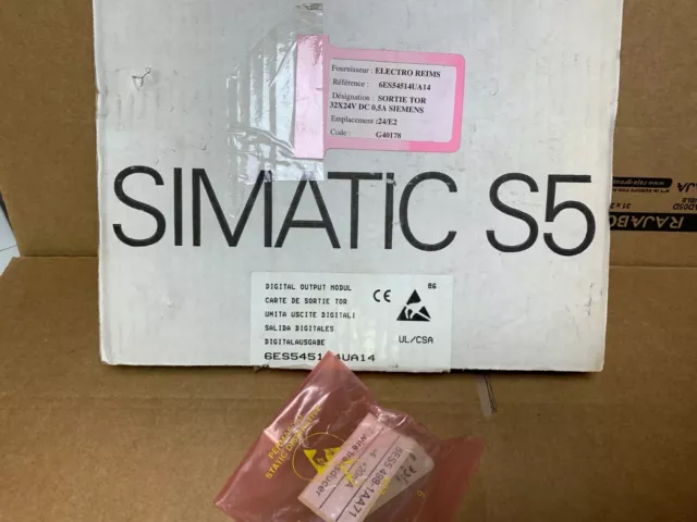 1  x  SIEMENS SIMATIC S5 6ES5451-4UA14 new + 6es5 498-1AA71