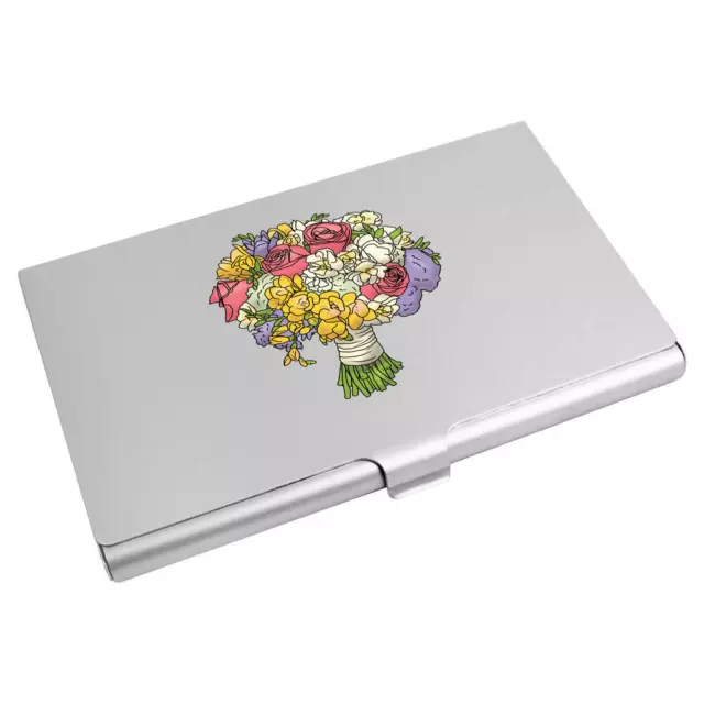 'Beautiful Spring Coloured Bouquet' Business Card Holder (CH00033690)