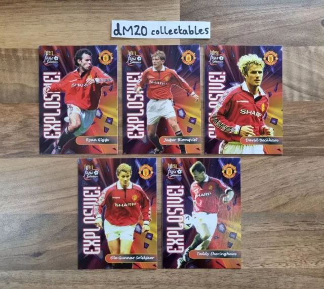 Futera Fans Selection 2000 Manchester United Football Trading Cards Explosive