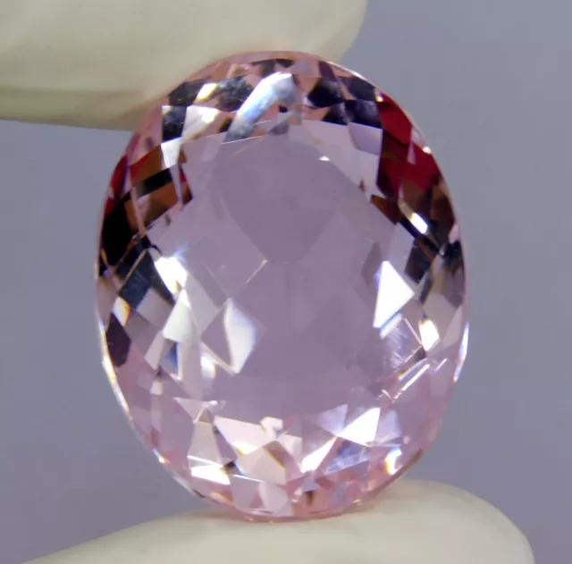 Natural 92.30 Ct Pink Kunzite Oval Cut Loose Gemstone Certified