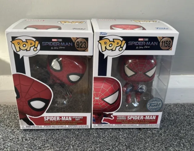 Official Funko Pop Vinyl Marvel MCU Spiderman No Way Home Spider-Man Bundle