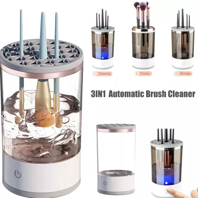 Makeup Brush Cleaner Machine Automatic Fast Electric Brush Cleaning Holder Dryer