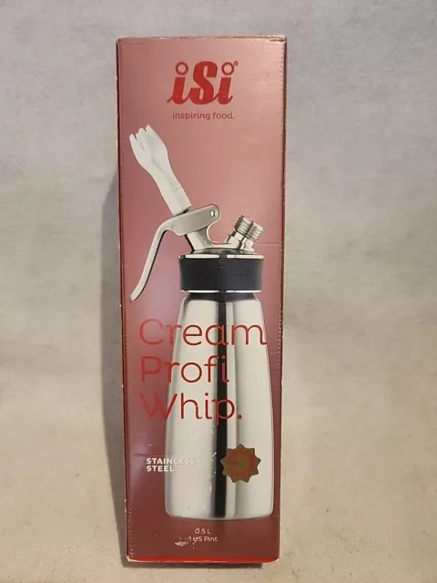 iSi PROFI  Whip PROFESSIONAL Cream Whipper, 1 Pint ~ 3 TIPS #163001 *NEW IN BOX*