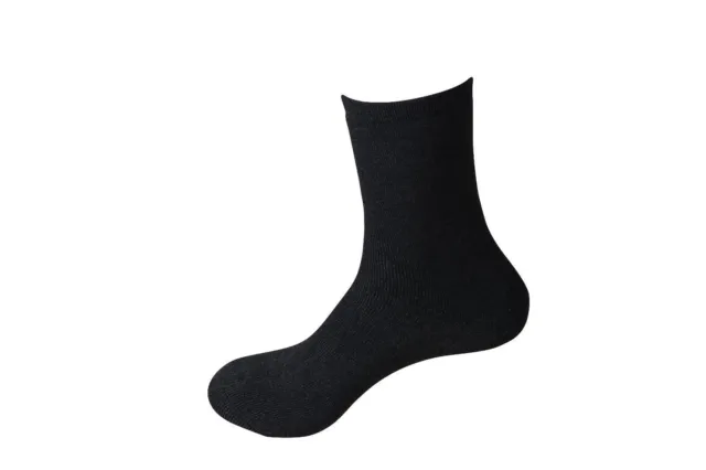 3 Pairs of Men's Bamboo Thin Dress Casual Black Socks