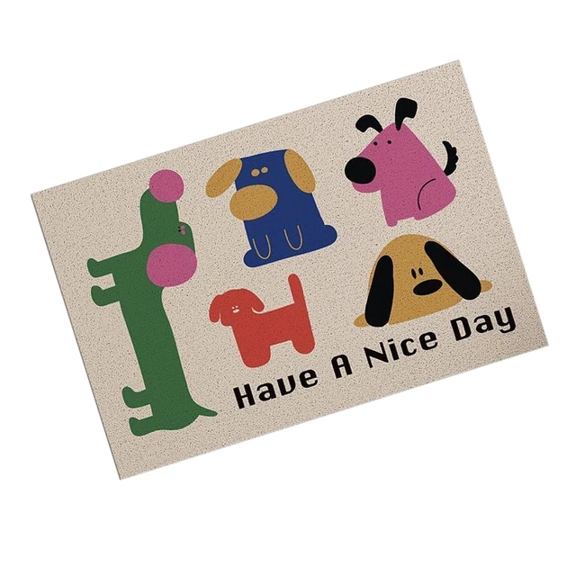 (Type 1 60x90cm/23.6x35.4in)Door Mat Cute Pattern High Toughness Resist Dirt