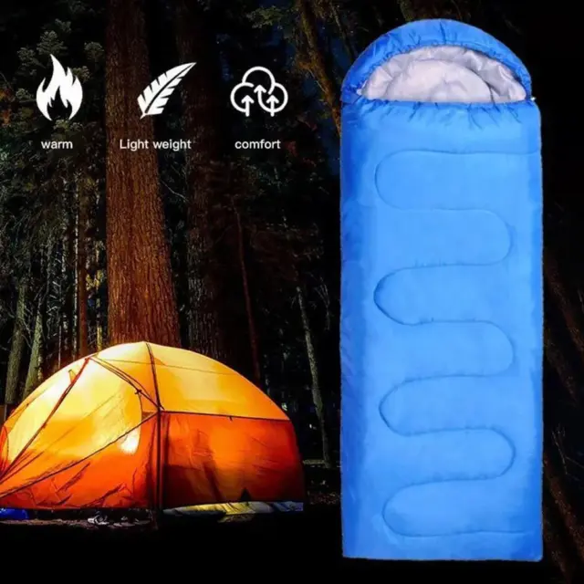 Sleeping Bag Waterproof Lightweight 3 Season Adult Backpacking Hiking G6D3