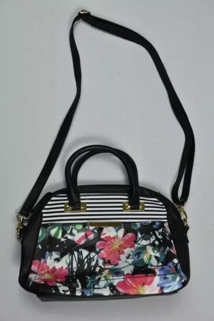 Apt. 9 Floral Lenox Pocket Convertible Satchel Purse Bag New $59 3