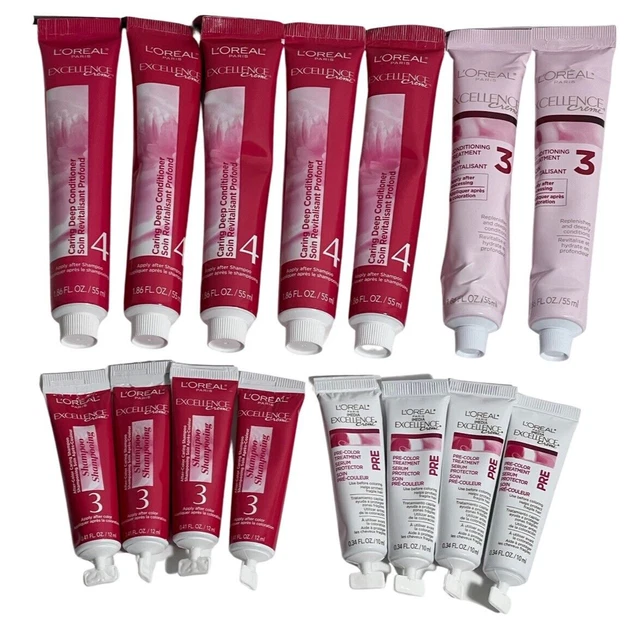 L'ORÉAL PARIS EXCELLENCE Creme Conditioner, Pre Color Serum & Shampoo