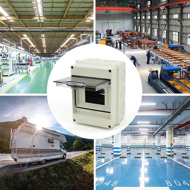 5 WAY CONSUMER Unit fuse box MCB Circuit Breakers Isolator Shed Garage