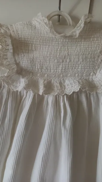 Robe De Baptême En Coton