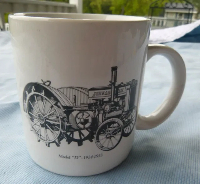 vintage  John Deere Model "D" Tractor MUG  Coffee Cup Ceramic Go Green Service