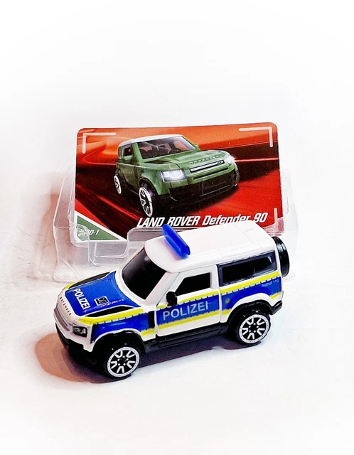 Miniature Land Rover Defender 90 Majorette - Bleu/Noir 1:66 - Neuf Sans Boîte