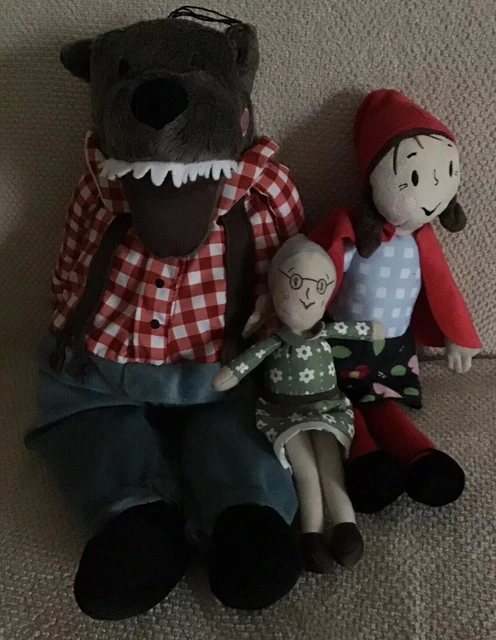 IKEA LUFSIG BIG Bad Wolf Grandma Ganny Little Red Riding Hood Story Soft Toy 34.99 PicClick UK