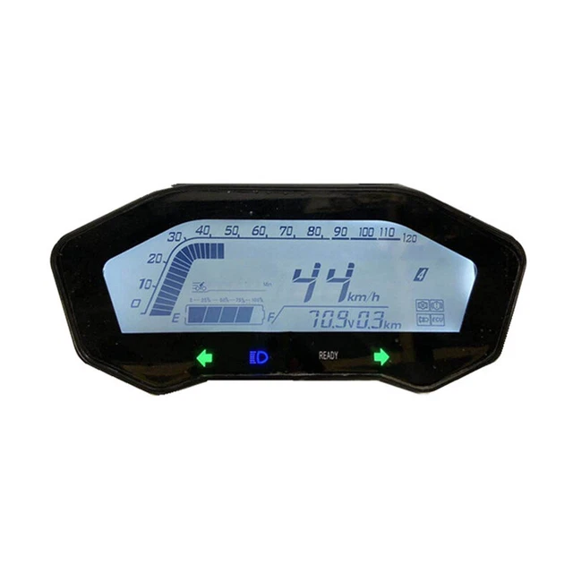 Electric Bicycle Scooter 60V-72V LCD Odometer Speedometer W/Bracket 1PC