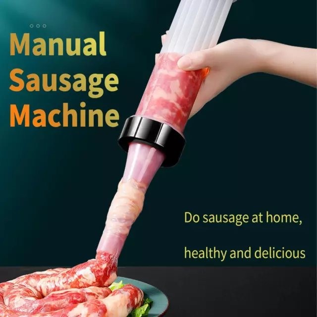 Sausage Machine Meat Filler Stuffer Salami ​Maker Funnel Hand Operated Kitchen