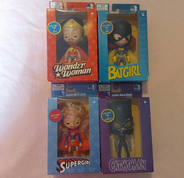 DC SUPER HERO Girls Posable Mini Dolls Catwoman Batgirl Wonderwoman