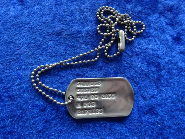 A17-29) Original US Erkennungsmarke Dog tag