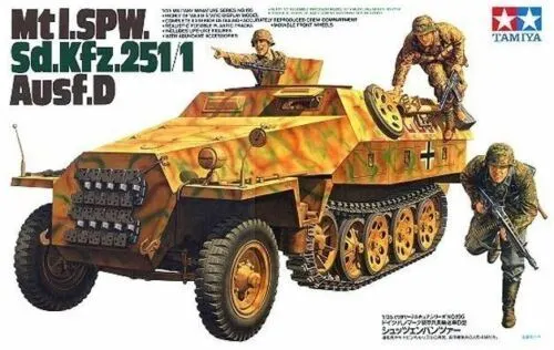 Tamiya 35195 Sd.Kfz.251/1 Ausf. D Half-Track 1/35 Scale Plastic Model Kit