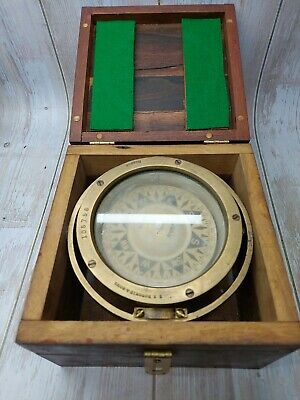 Antique  Ritchie & Sons Boston Mass Magnetic Maritime Compass